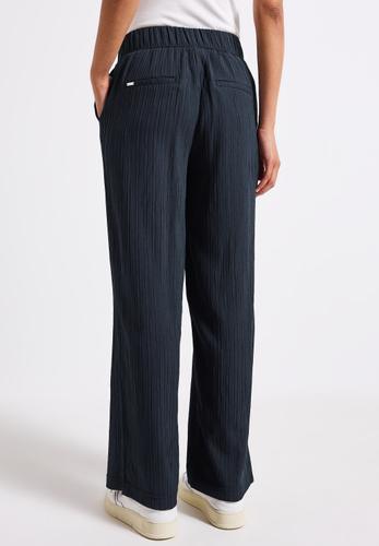 Wide Leg Crinkle Hose 36/30 - Deepwater Blue