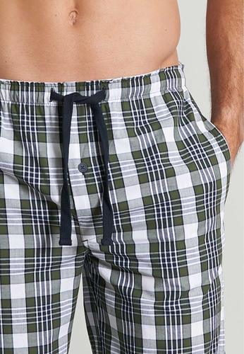 TOM TAILOR Herren Lange-Hose kariert 1er Pack 50 - Grün-mittel-karo