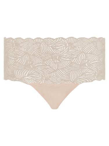 SOFTSTRETCH Taillenslip mit Spitze TTU - Golden Beige