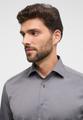 Cover Shirt Twill Langarm 40/Langarm - 65cm MODERN FIT - Grau
