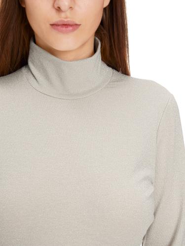 T-Shirt im femininen Glanz 38 - Smoke
