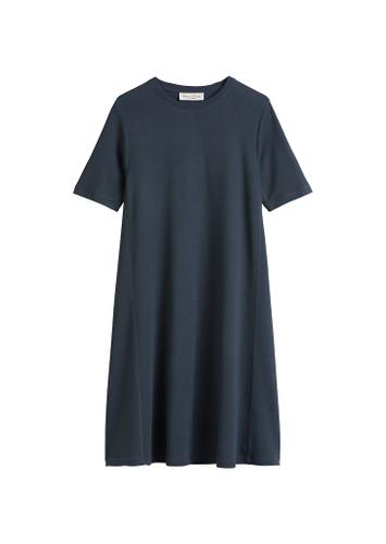 Jerseykleid loose XS - Muted Blue