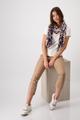 Schal mit Leomuster OS - Creamy Beige Gemustert