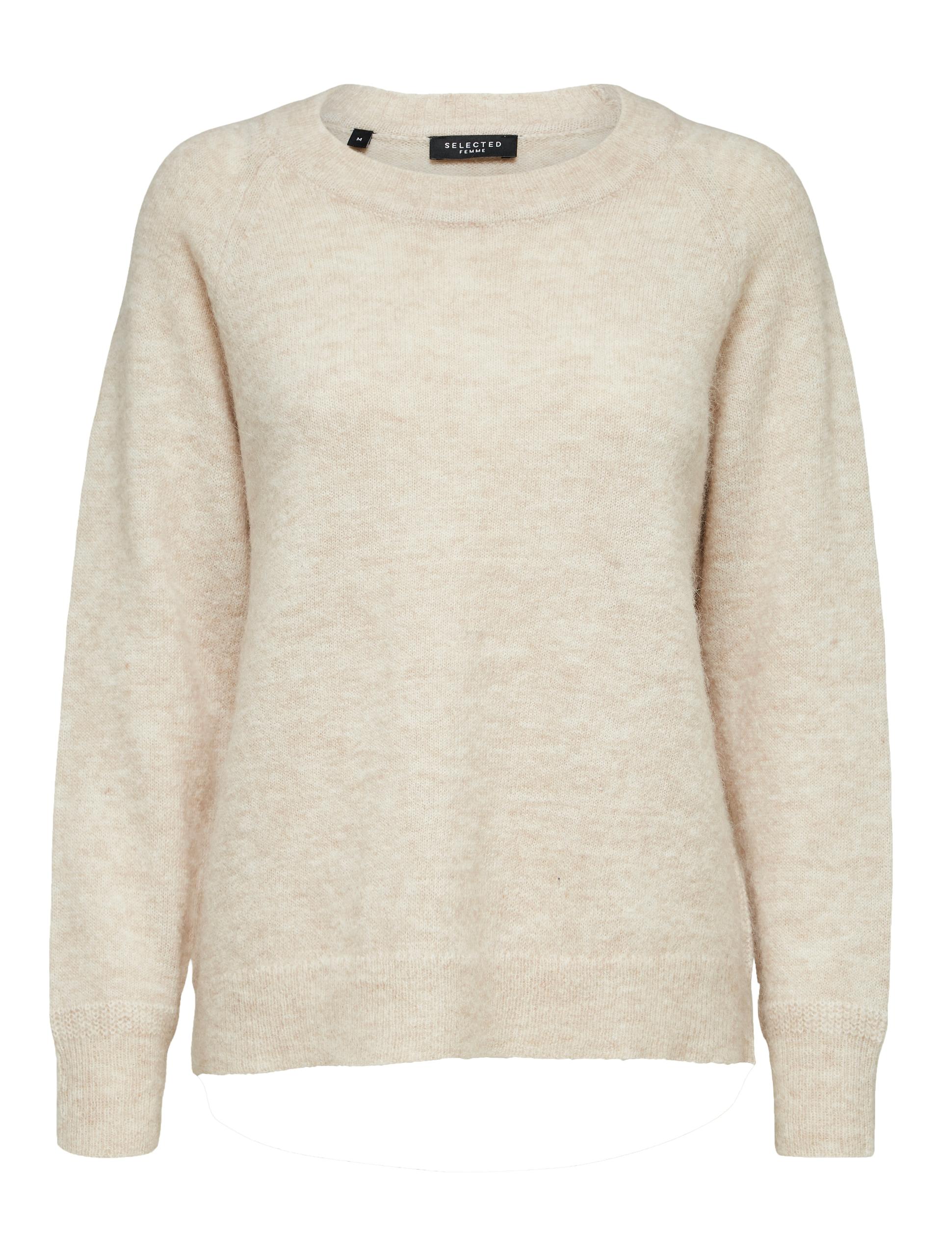 SLFLULU LS KNIT O-NECK NOOS M Normal geschnitten - Birch