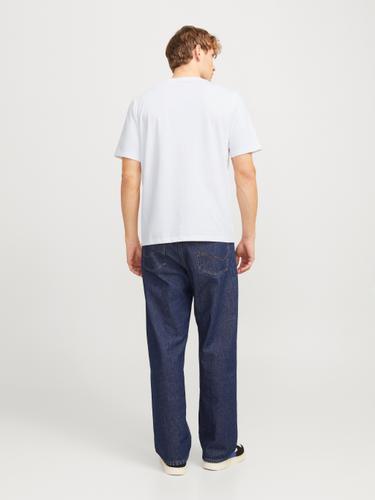 JJTEX TEE SS CREW NECK L Normal geschnitten - White
