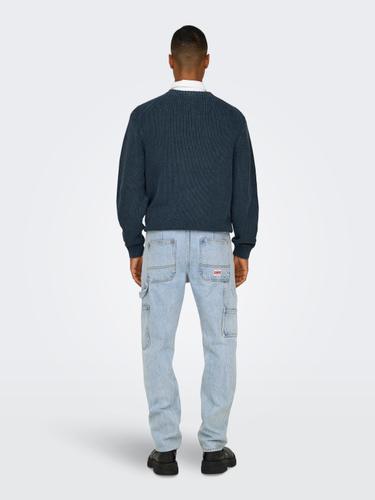 ONSEDGE STRAIGHT CAR LB 1087TAI DNM NOOS 29/30 Gerade geschnitten - Light Blue Denim