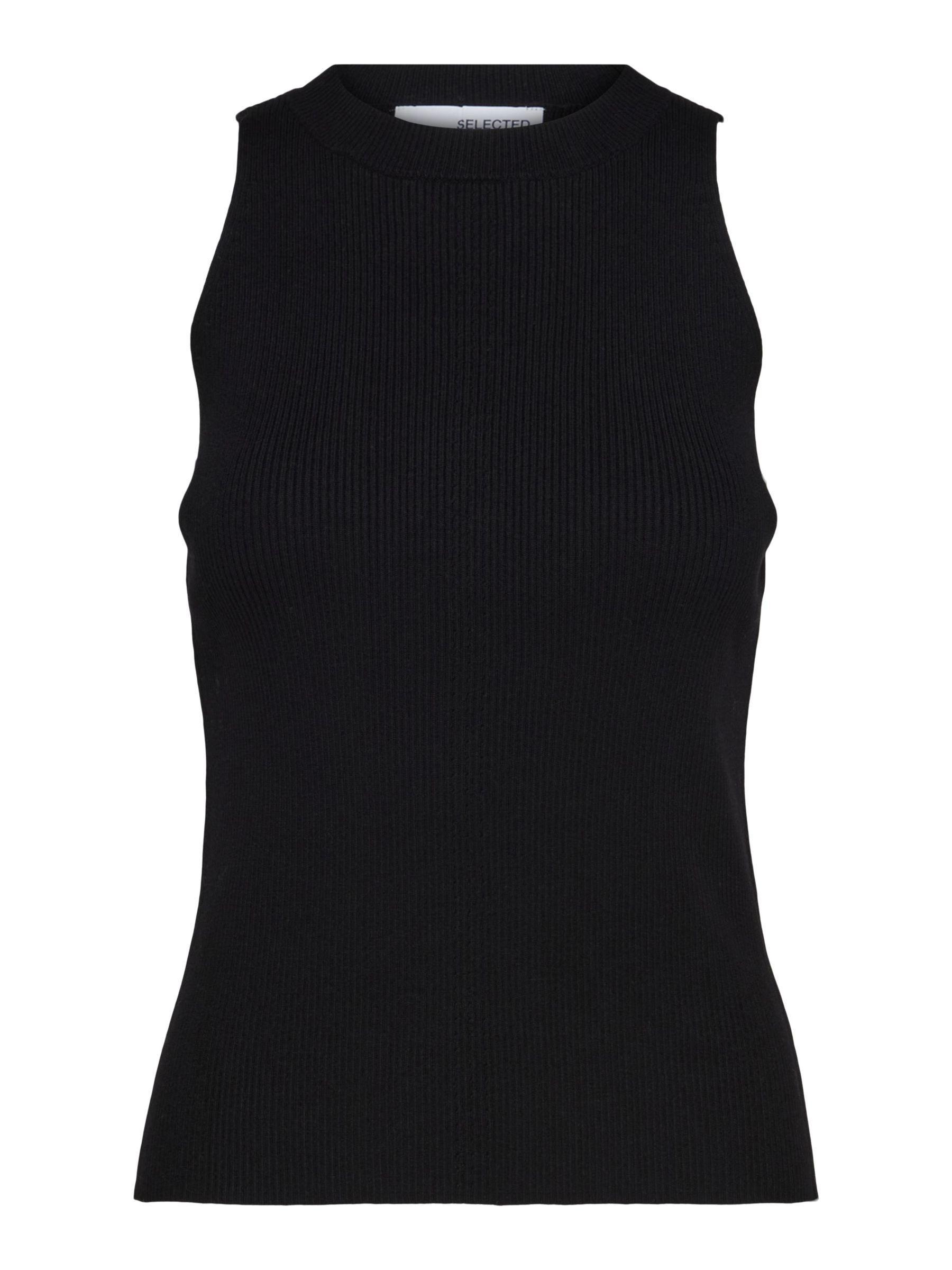 SLFSOLINA SL KNIT TOP NOOS S - Black