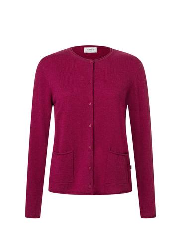 Strickjacke Knopf 1/1 Arm 42 Regular Fit - Bordeaux
