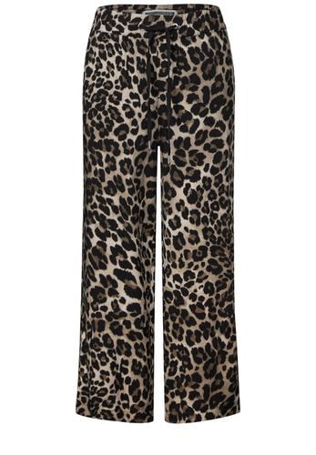Gemusterte Wide Leg Hose 44/7/8 Hosen - Black