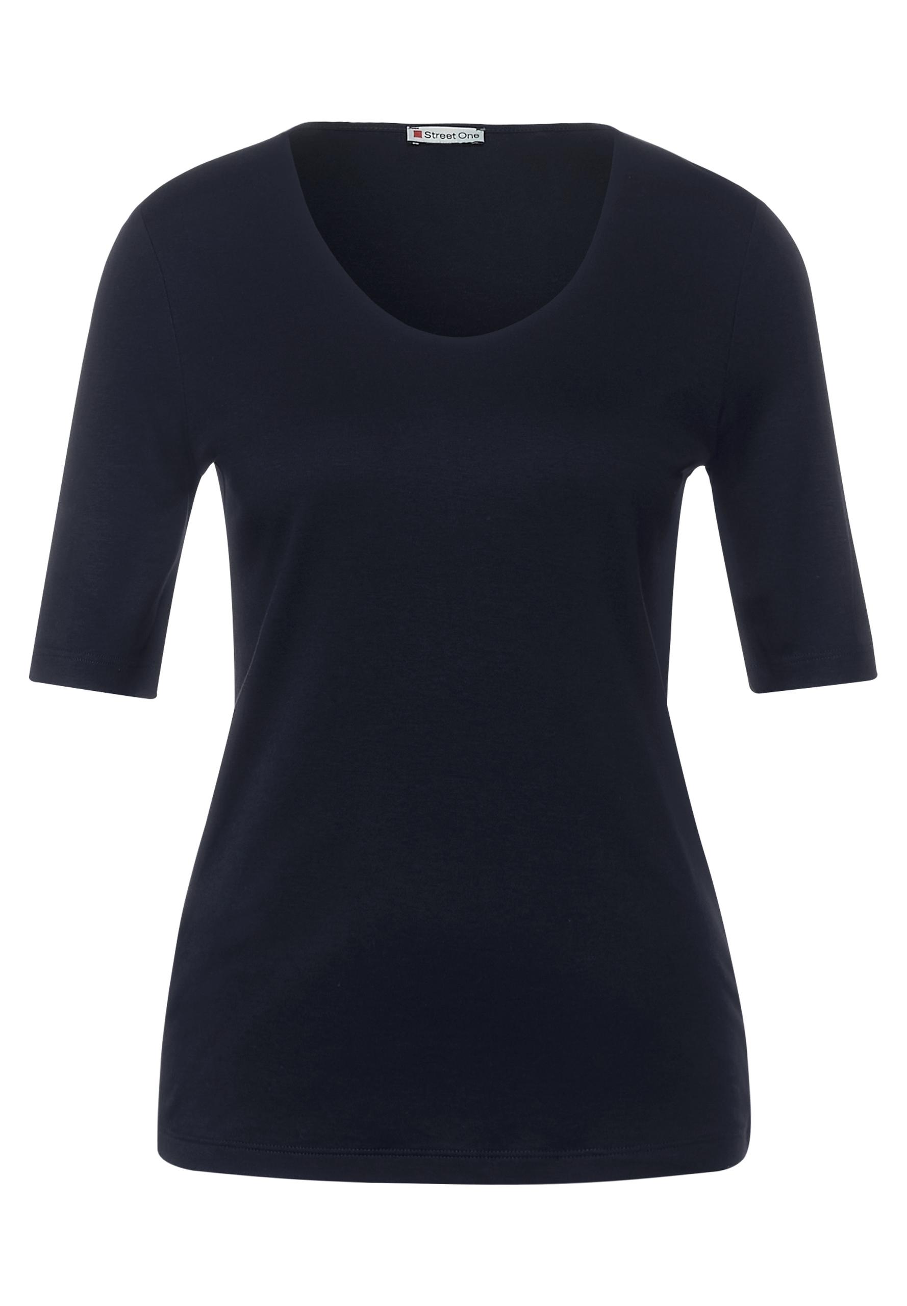 Basic Kurzarmshirt 34 - Deep Blue
