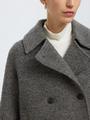 SLFALMA BOUCLE WOOL BLEND JACKET NOOS 40 - Medium Grey Melange