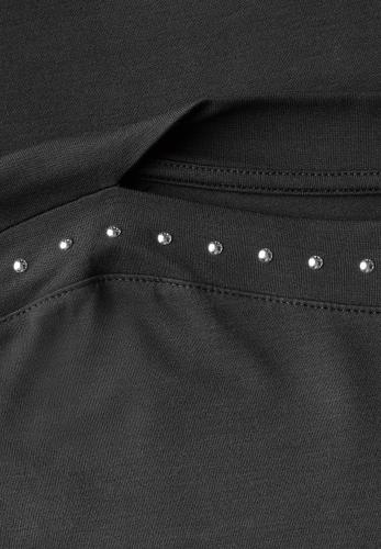 T-Shirt mit Nieten 36 - Granite Grey