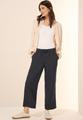 Wide Leg Hose aus Leinenmix XXL/7/8 Hosen - Volcanic Grey