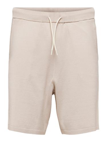 SLHTELLER KNIT SHORTS Grau S