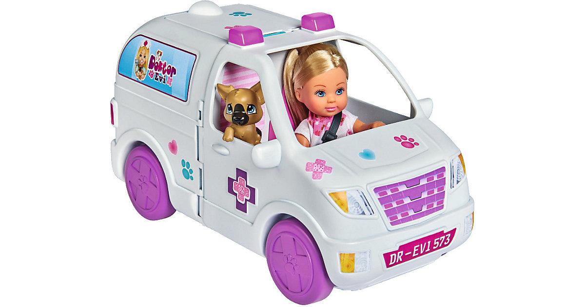 Evi LOVE Doktor Evi 2-in-1 Tiermobil weiß/beige
