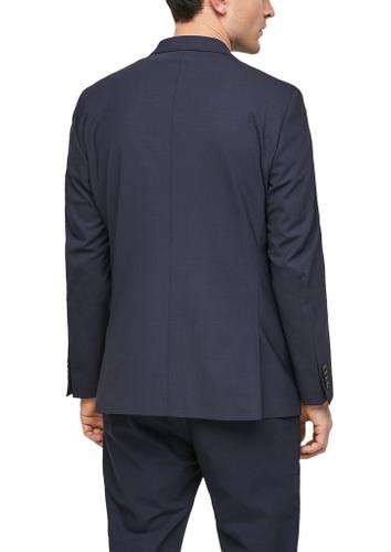 Indoor-Sakko 40 Slim Fit - Blau