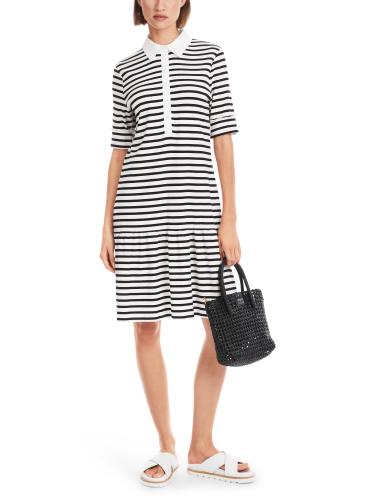 Kleid mit Polokragen 42 - White And Black