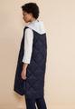 Gesteppte Long Weste Blau 40