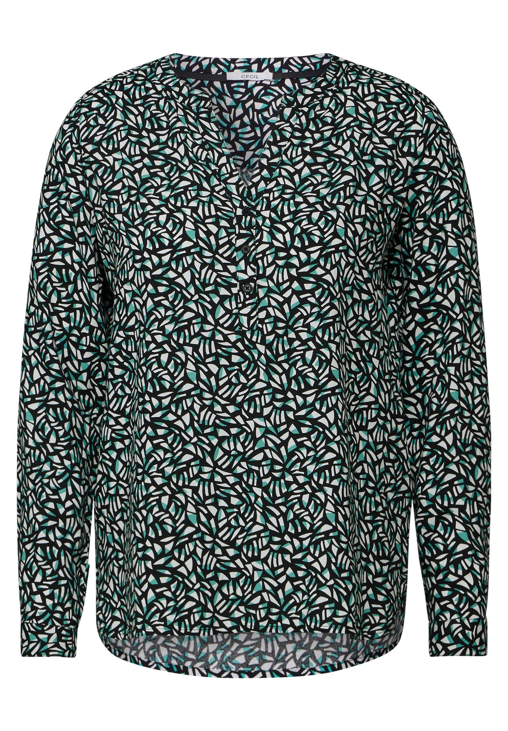 Bluse mit Minimal Print XL - Black