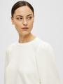 SLFTENNY 3/4 SWEAT TOP NOOS XXL Locker geschnitten - Snow White
