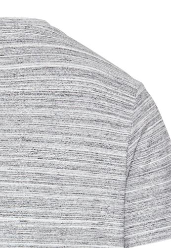 Meliertes T-Shirt mit Cooling Effekt L Regular Fit - White