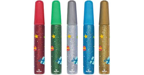 Glitzer-Dekokleber im Set bunt