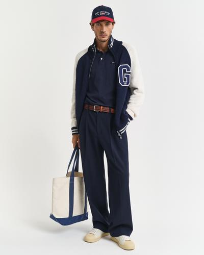 Tipped Piqué Poloshirt L - Evening Blue