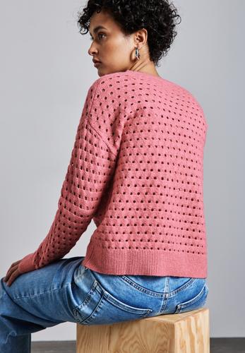 Strukturpullover 40 - Sugar Coral Mel.