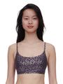 SOFTSTRETCH Bustier mit Rundhalsausschnitt XS/S - Ink Shimmer Print
