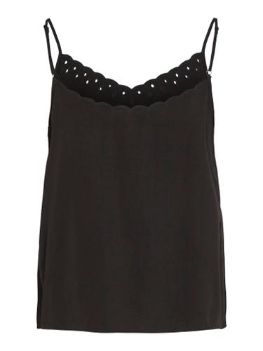 VISTAY V-NECK SINGLET/R Schwarz 42