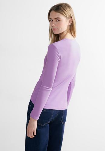 Basic Langarmshirt L - Sporty Lilac
