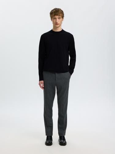SLMTORINO LS KNIT CREW NECK NOOS S Normal geschnitten - Black
