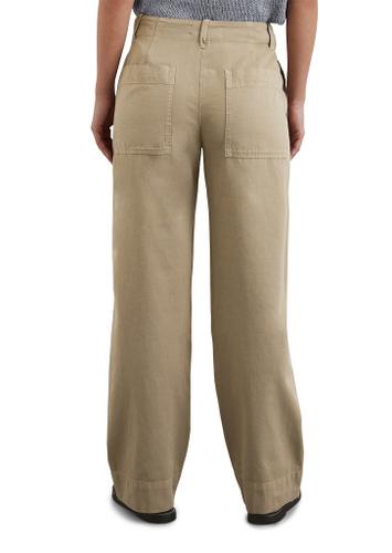 Weite Hose Model Lande long Beige 40