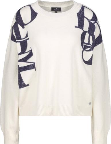 Strickpullover mit Buchstabenaufdruck 46 - Off-white