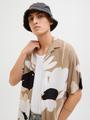 JJJEFF MONOCHROME RESORT SHIRT SS S Locker geschnitten - Coriander