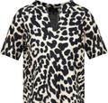 Sweatshirt mit Leomuster 36 - Schwarz Gemustert