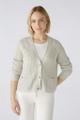 LAFONYA Strickjacke Baumwollmischung Beige 40
