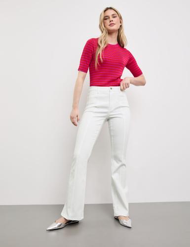 Bootcut Jeans 36 Figurbetont - White