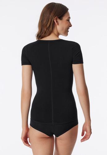 Shirt 1/2 Arm Schwarz L