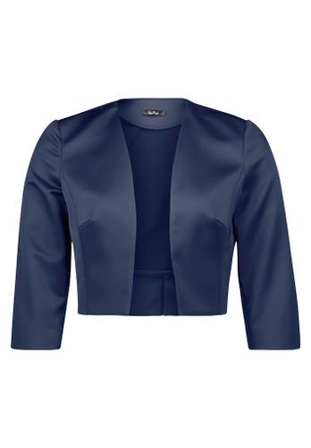 Bolero-Jacke Blau 48