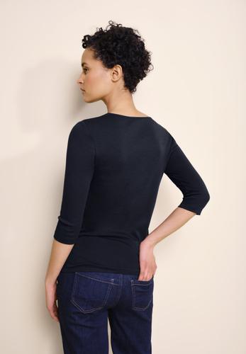 Basic T-Shirt mit 3/4 Arm 38 - Deep Blue