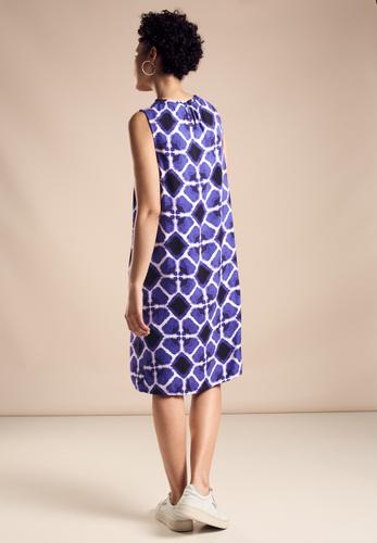 Viskose Print Kleid 34 - Violet Blue