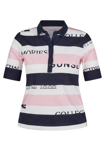 Polos Weiß, Rosa 44