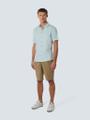 Shirt Short Sleeve Linen Solid Blau L