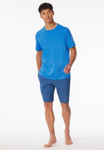 T-Shirt Rundhals Blau 48