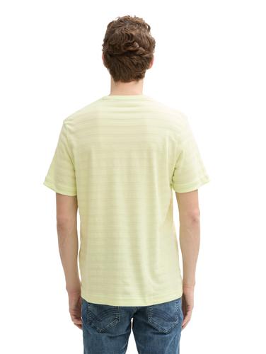 T-Shirt mit Logo-Badge XXL Regular Fit - Lime Cream Green