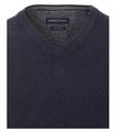 Pullover mit V-Ausschnitt uni 004430 M - Blau