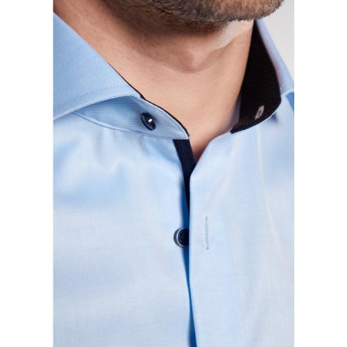 Cover Shirt Twill Langarm 41/Langarm - 65cm MODERN FIT - Hellblau