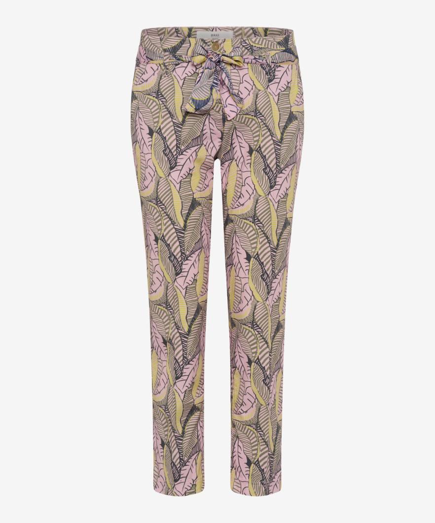 Style Mel S 38 Flatfronthose, Damenhose, Reißverschluss, Mit Bindegürtel, Konischer Beinverlauf, Normale Leibhöhe, Relaxed Fit, Schmale Fußweite - Sea Shell