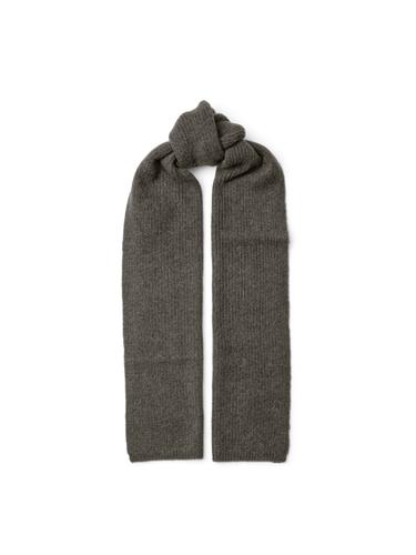SLFLULU WOOLBLEND NARROW KNIT SCARF NOOS ONE SIZE - Medium Grey Melange